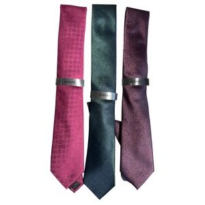 ALFANI Men's Assorted Polyester Ties business office classic  lot of 3 new